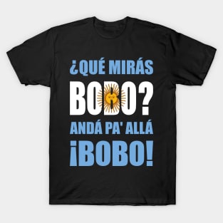 Lionel Messi: Qué Mirás Bobo T-Shirt